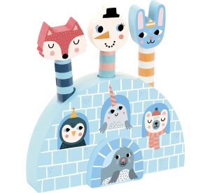 Vilac Drevená vystreľovacia hra zvieratka Iceland